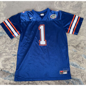 FLORIDA GATORS #1 NCAA Nike Football Jersey Youth Large 16-18